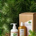 Produits écologiques et nature verte.